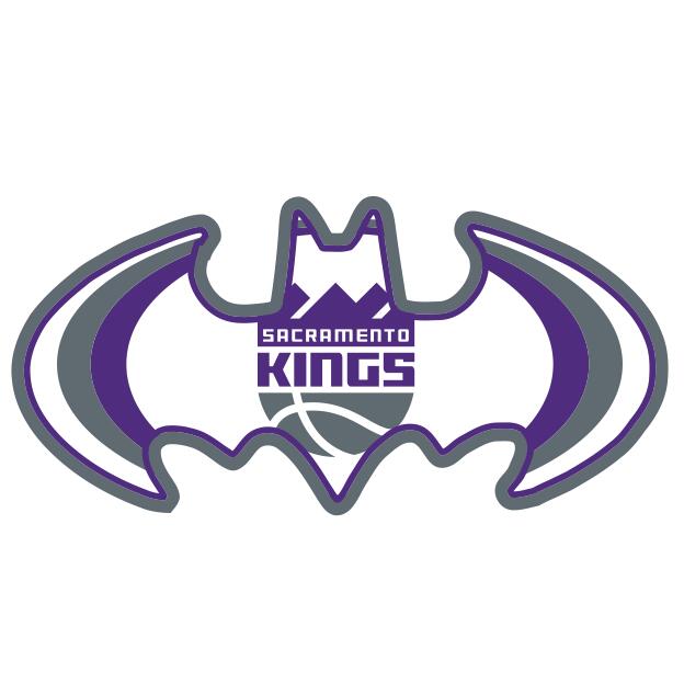 Sacramento Kings Batman Logo fabric transfer